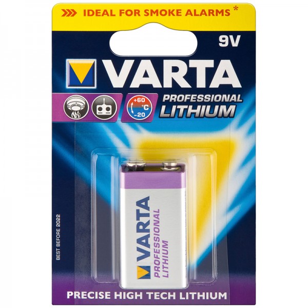 Varta Professional 6LR61 9V batterij (blok) Lithium