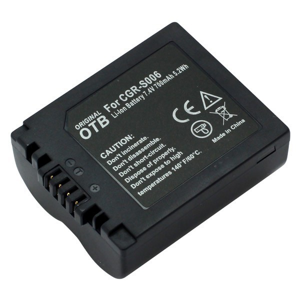 Batterij v. Panasonic CGA-S006 